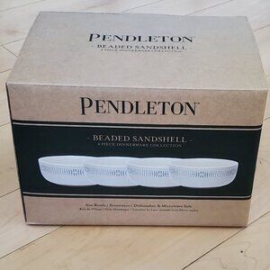 NEW PENDLETON stoneware soup bowl set of 4